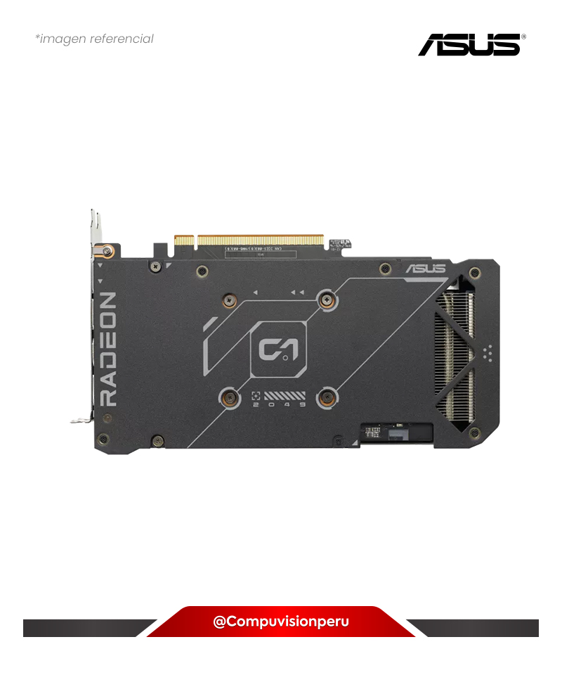 VIDEO ASUS DUAL RADEON RX 7600 EVO OC EDITION 8GB GDDR6 SP 2048 128-BIT HDMI DP DUAL-RX7600-O8G-EVO
