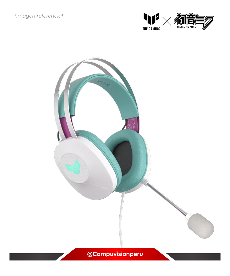 HEADSET ASUS TUF GAMING H1 GEN II HATSUNE MIKU EDITION WIRED GAMING HEADSET WITH 40 MM 7.1 USB-A