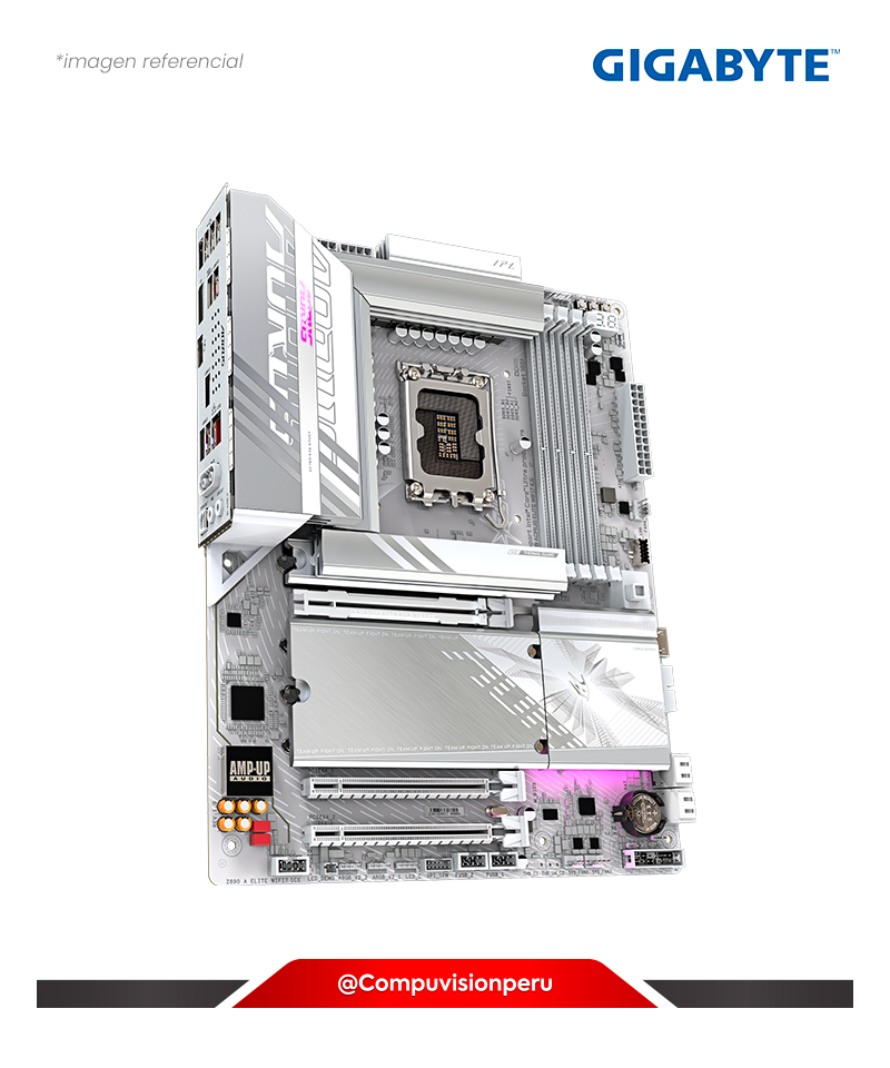PLACA GIGABYTE Z890 AORUS ELITE WIFI7 ICE LGA 1851 INTEL Z890 DDR5 HDMI DP BLUETOOTH ATX