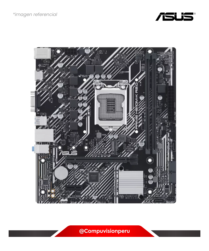 PLACA ASUS PRIME H510M-K R2.0  LGA 1200 INTEL H470 SATA 6GB/S M.2 USB 3.2 M-ATX