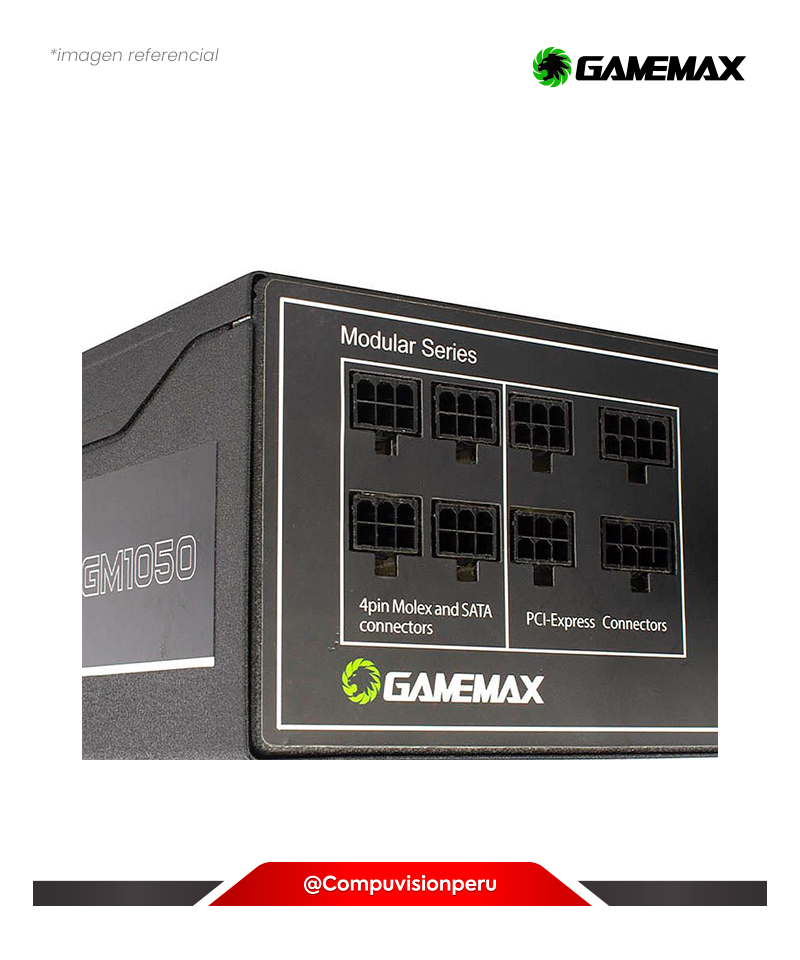FUENTE 1050W GAMEMAX GM1050 80 PLUS+SILVER