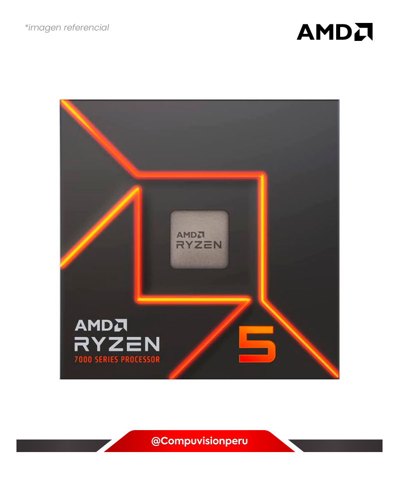 CPU AMD RYZEN 5 7600 AM5 6N 12TH 3.8GHZ 32MB AMD RADEON GRAPHICS TURBO CORE 5.1GHZ