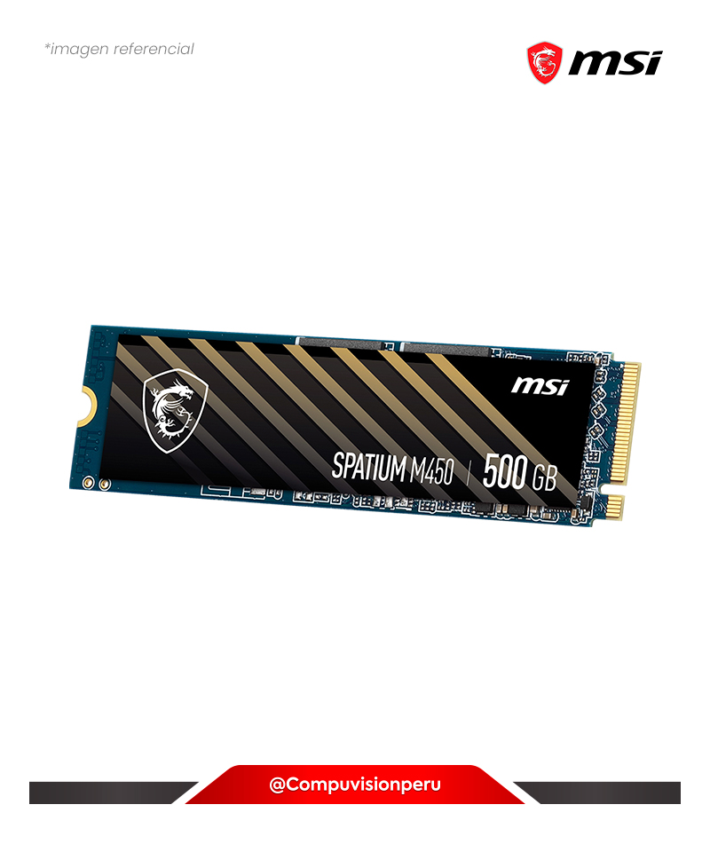 DISCO SOLIDO SSD 500GB MSI SPATIUM M450 PCIE GEN 4.0  X4 NVME SM450N500