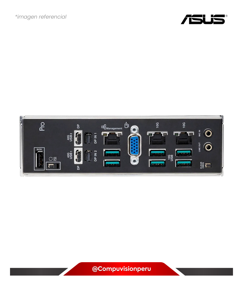 PLACA ASUS PRO WS WRX90E-SAGE SE AMD WRX90 STR5 DDR5 M.2 SATA 6GB USB 40GB EEB FORM FACTOR