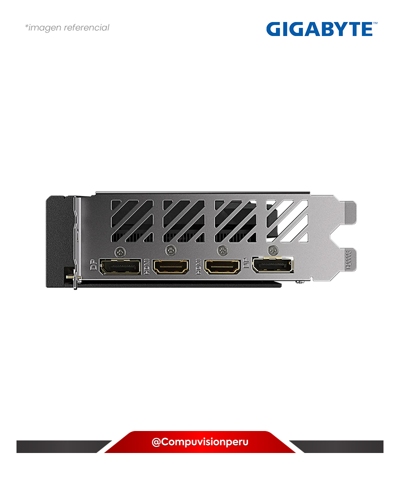 VIDEO GIGABYTE GEFORCE RTX 4060 WINDFORCE OC 8G 8GB GDDR6 CUDA 3072 128-BIT HDMI DP GV-N4060WF2OC-8GD G10