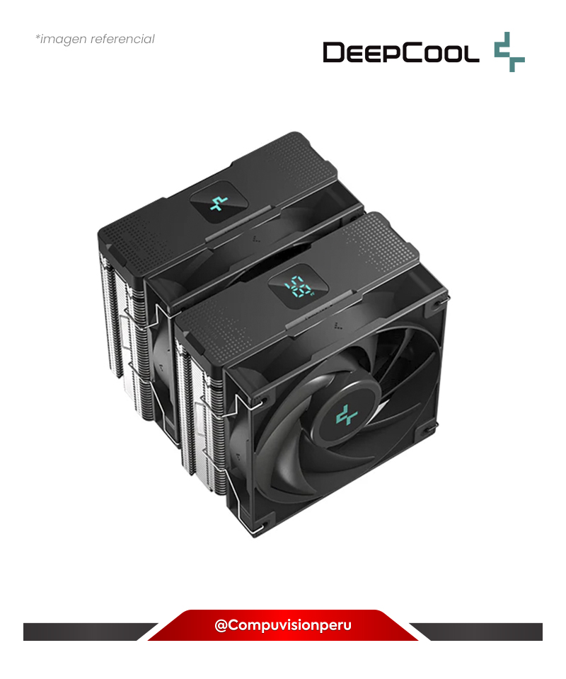 COOLER DE CPU DEEPCOOL AG620 DIGITAL AMD INTEL R-AG620-BKNDMN-G-1
