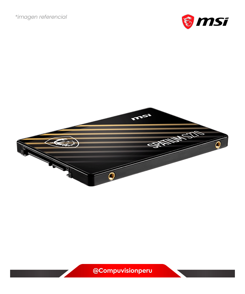 DISCO SOLIDO SSD 480GB MSI SPATIUM S270 SATA III 6GBPS 2.5 3D NAND