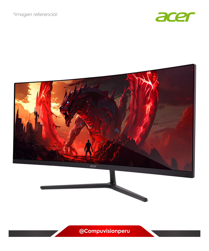 MONITOR 29.5 VA ACER NITRO ED6 ED306C BLACK 2K CURVED 200HZ 1MS HDMI DP UWFHD GAMING