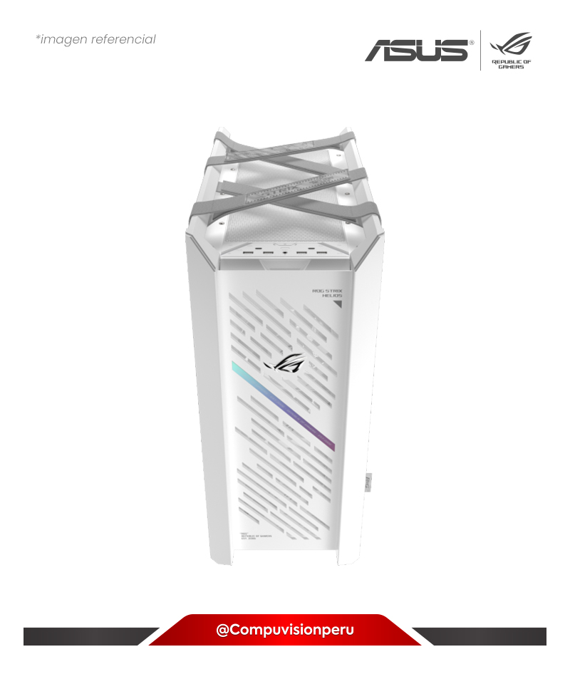 CASE ASUS ROG STRIX HELIOS II WHITE EDITION EATX TEMPERED GLASS AURA SYNC ARGB USB 3.2 GX601S-WT-TG