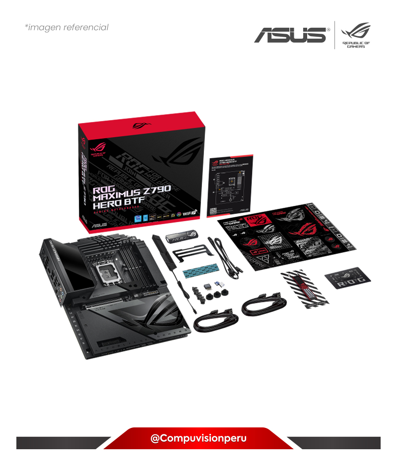 PLACA ASUS ROG MAXIMUS Z790 HERO BTF LGA 1700 INTEL Z790 DDR5 HDMI M.2 SATA 6GB WI-FI BLUETOOTH ATX