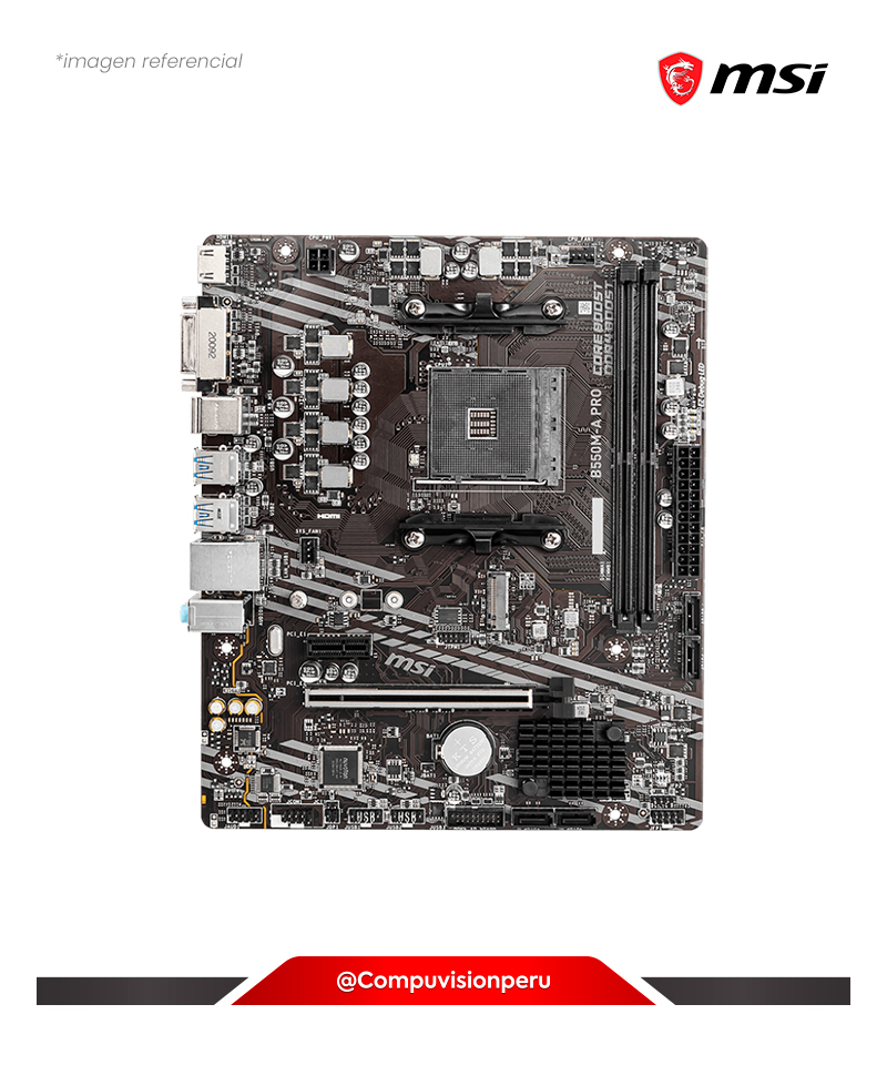 PLACA MSI B550M-A PRO AMD B550 AM4 DDR4 SATA III USB 3.0 MICRO ATX