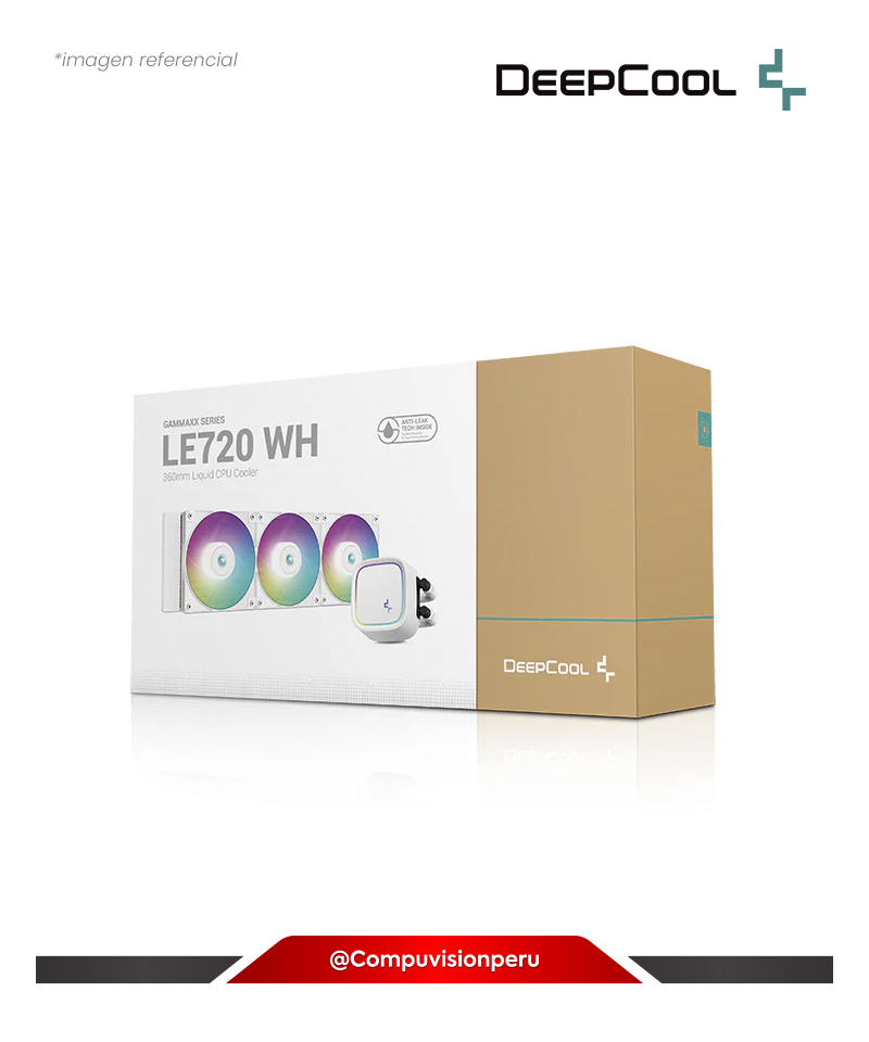 COOLER DE CPU DEEPCOOL LE720WH 360MM ARGB LGA AMD R-LE720-WHAMMN-G-1