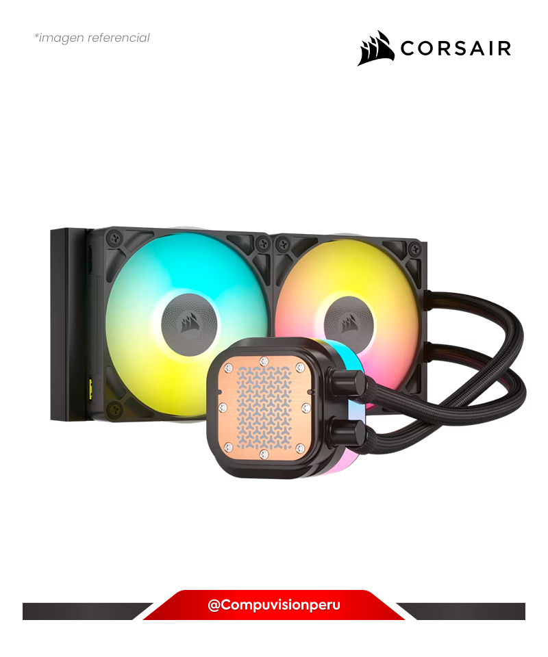 COOLER DE CPU CORSAIR ICUE LINK TITAN 240 RX RGB AIO BLACK INTEL AMD ALUMINUM CW-9061016-WW
