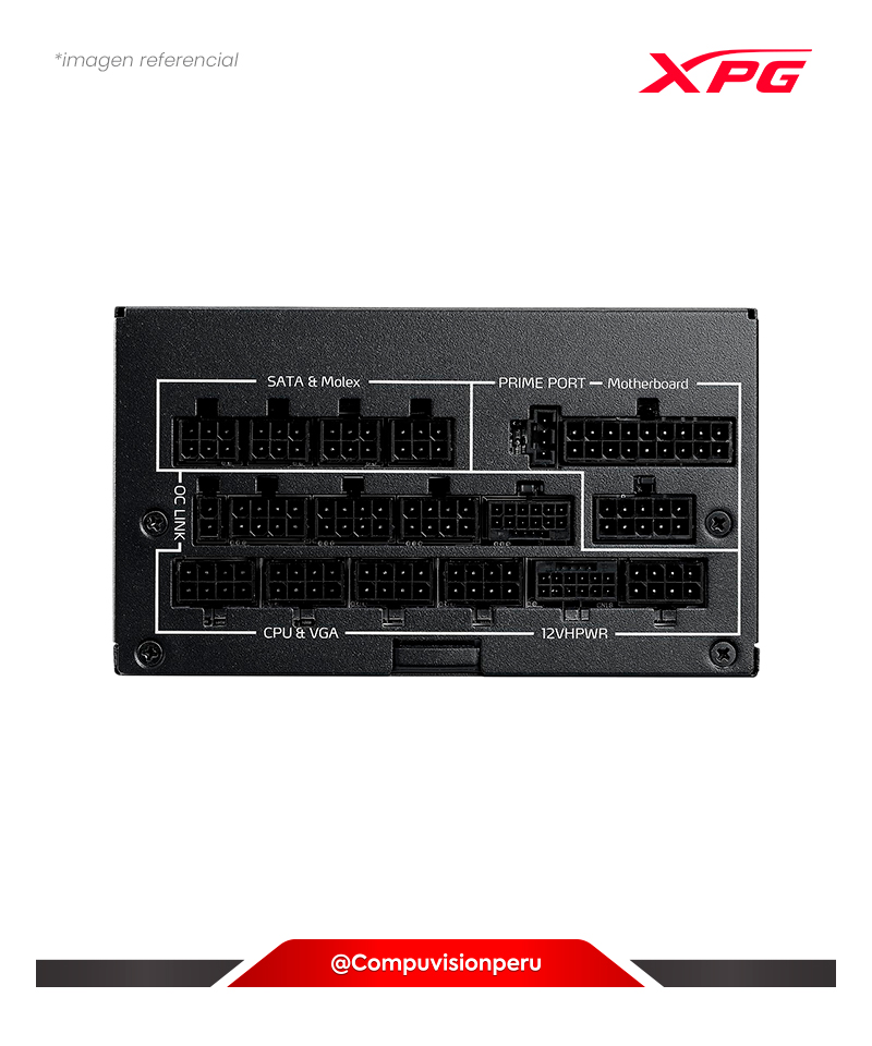 FUENTE 1600W A-DATA XPG FUSION PCIE 5 Y ATX 3.0 80 PLUS TITANIUM MODULAR FUSION1600T-BKCUS