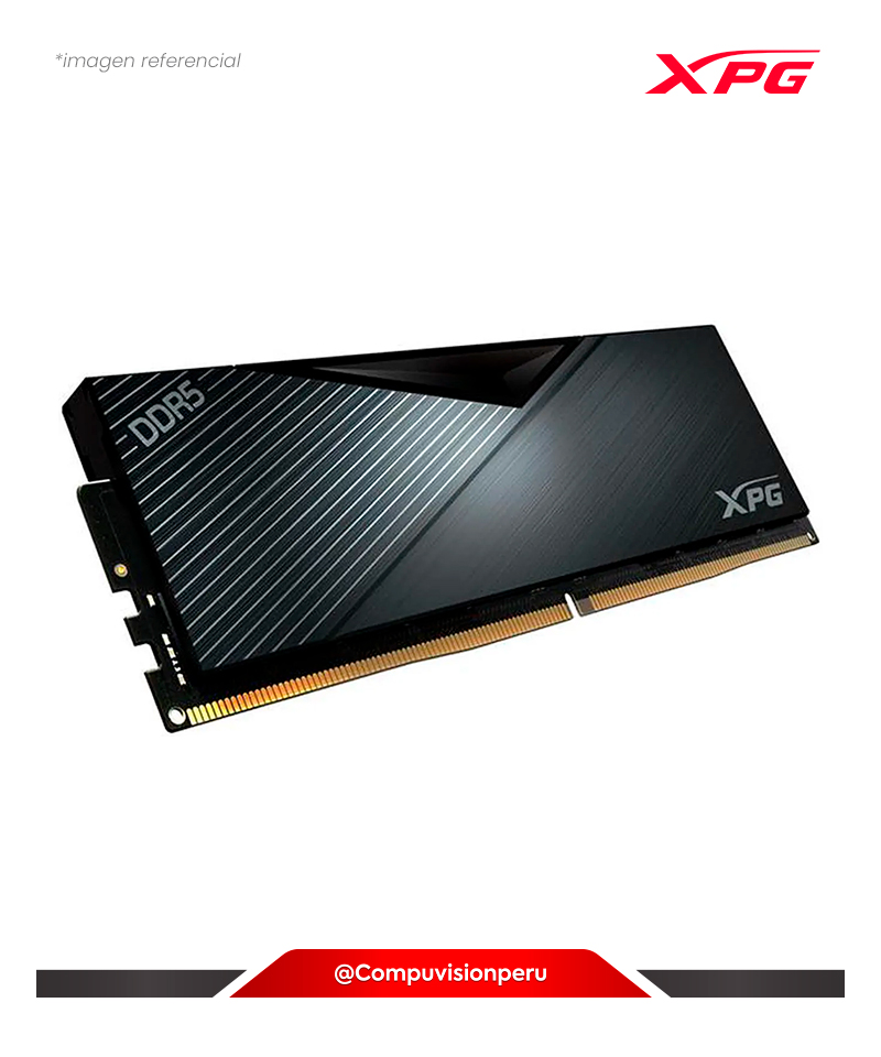 MEMORIA 16GB DDR5 BUS 6000MHZ ADATA XPG LANCER BLACK CL30 1.35V INTEL XMP 3.0 AX5U6000C3016G-DCLABK(1)