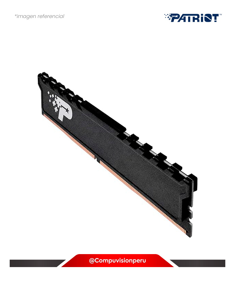 MEMORIA 16GB DDR4 BUS 3200MHZ PATRIOT SIGNATURE PREMIUM BLACK PC4-25600 CL22 1.22V PSP416G32002H1