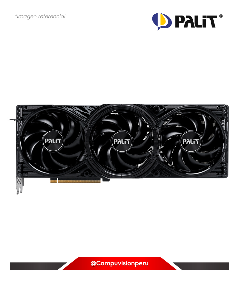 VIDEO PALIT GEFORCE RTX 5080 GAMINGPRO OC 16GB GDDR7 256-BIT CUDA 10752 HDMI DP ARGB NE75080S19T2-GB2031Y