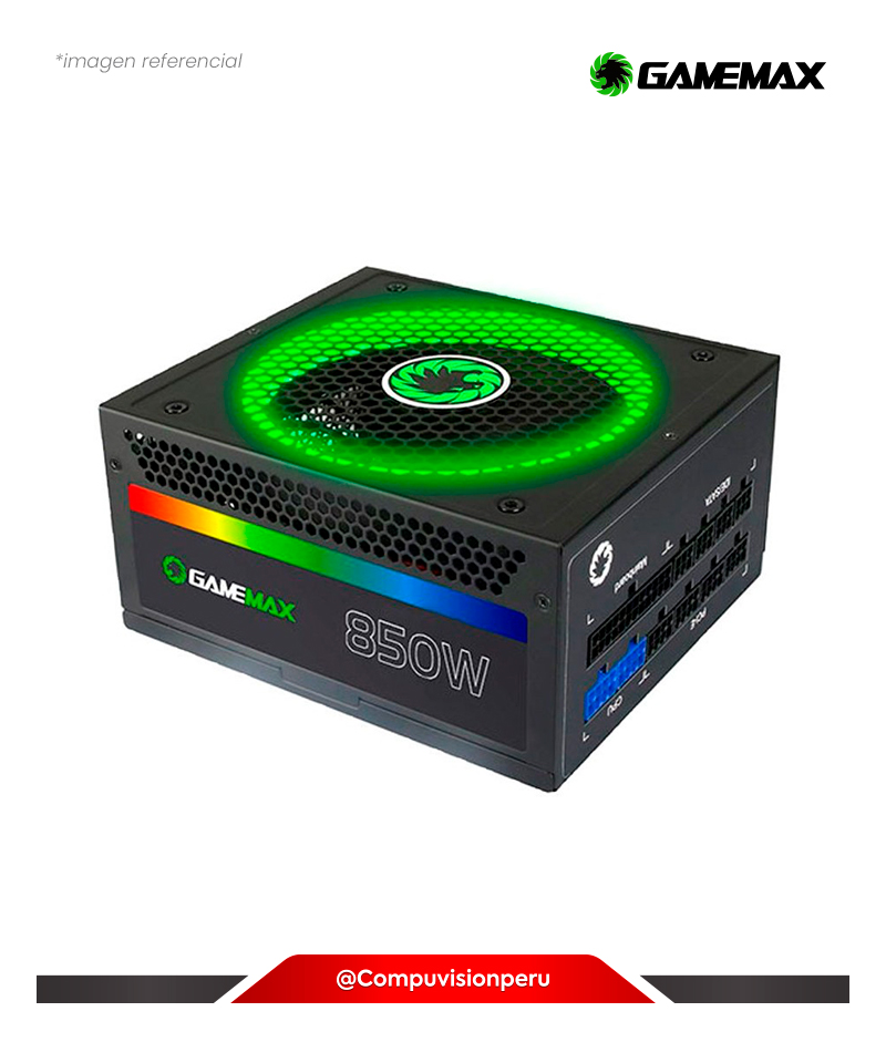 FUENTE 850W GAMEMAX RGB POWER SUPPLY 850W-RGB-850