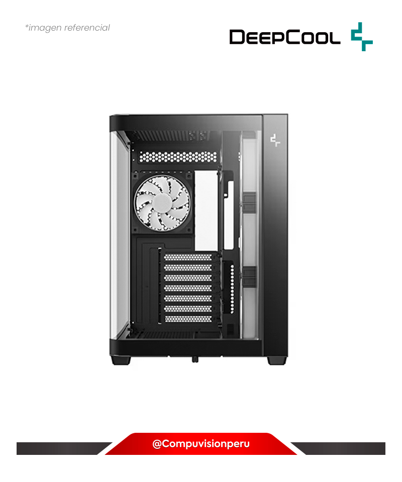 CASE DEEPCOOL CG530U 4F ARGB BLACK S/FUENTE VIDRIO TEMPLADO CURVO ATX R-CG530U-BKAGA4-G