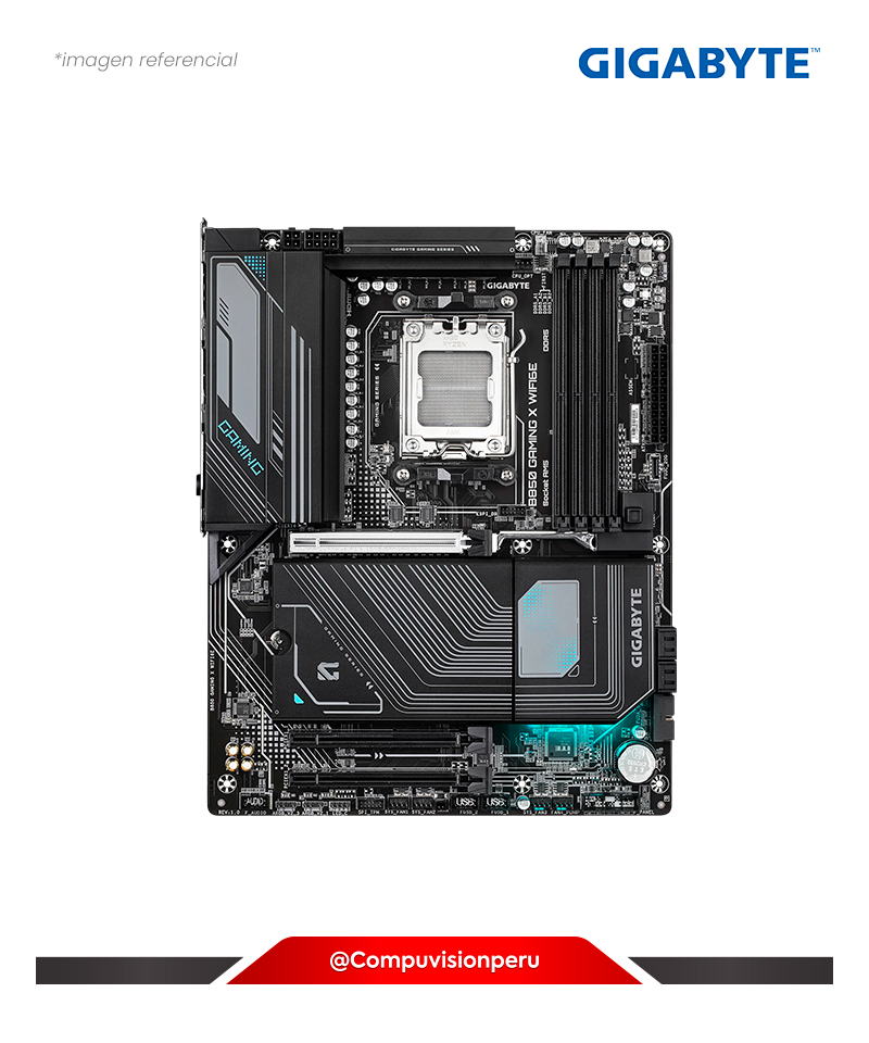 PLACA GIGABYTE B850 GAMING X WIFI6E AM5 AMD B850 DDR5 HDMI DP BLUETOOTH  M.2 SATA 6GB USB 3.2 ATX