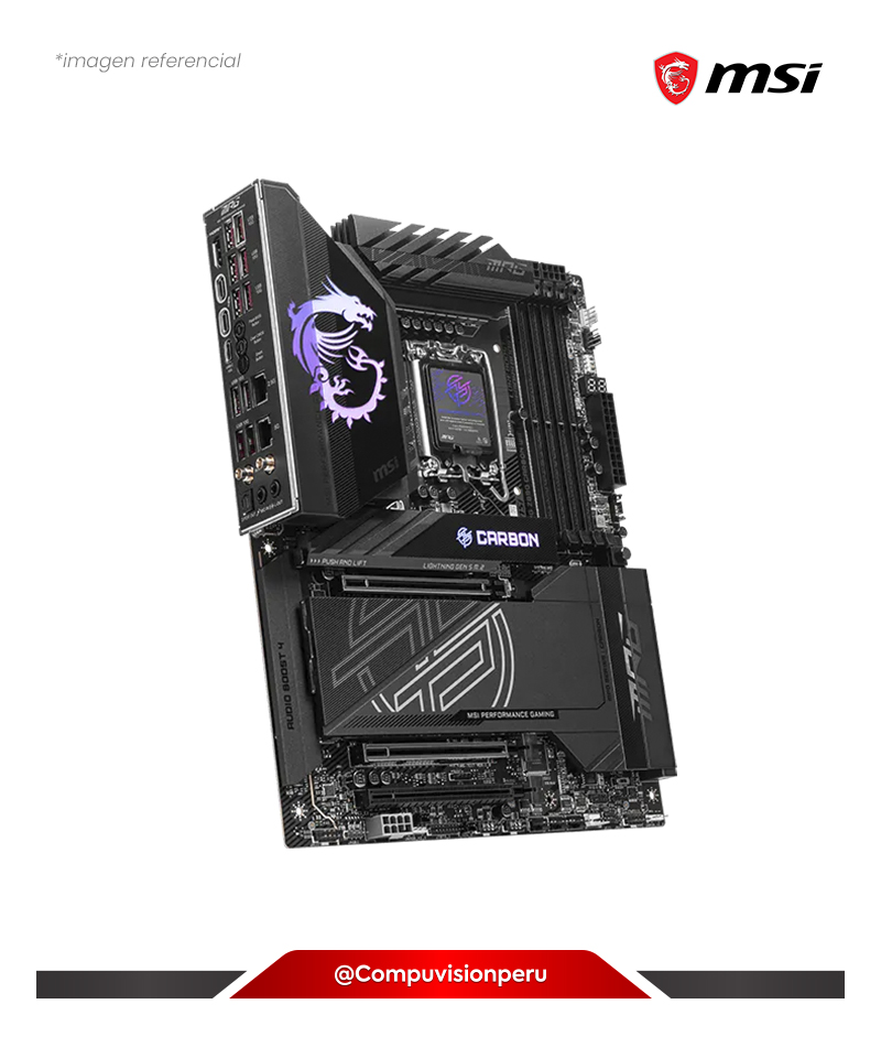 PLACA MSI MPG Z890 CARBON WIFI INTEL Z890 LGA 1851 M.2 SATA 6GB USB 3.2 SATA 6GB