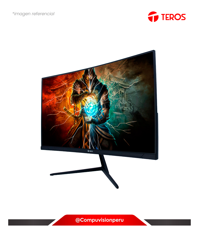 MONITOR 27 FHD VA TEROS TE-2787G BLACK CURVO 1080P 180HZ 1MS HDMI DP GAMING VESA 100 X 100 MM