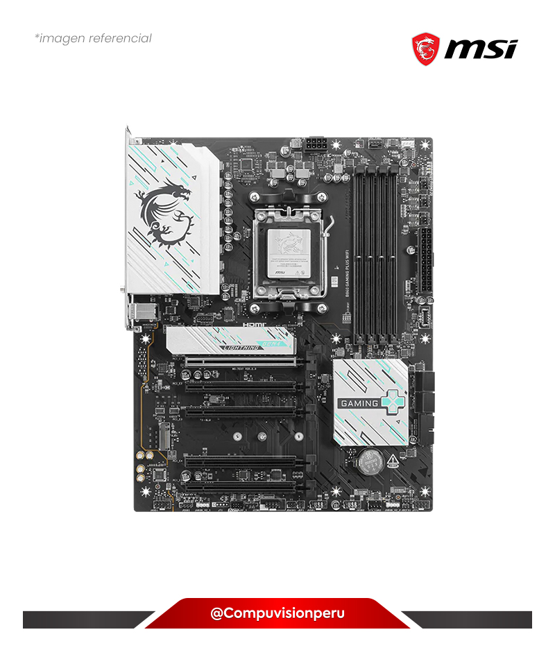 PLACA MSI B840 GAMING PLUS WIFI AM5 AMD B840 DDR5 HDMI M.2 SATA 6GB USB 2.0 BLUETOOTH ATX