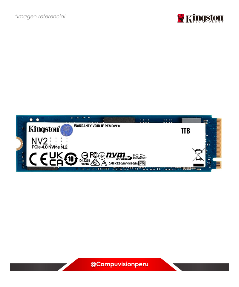 DISCO SOLIDO SSD 1TB KINGSTON SNV2S/1000G NV2 NVME M.2 2280 PCIE GEN 4.0 X 4