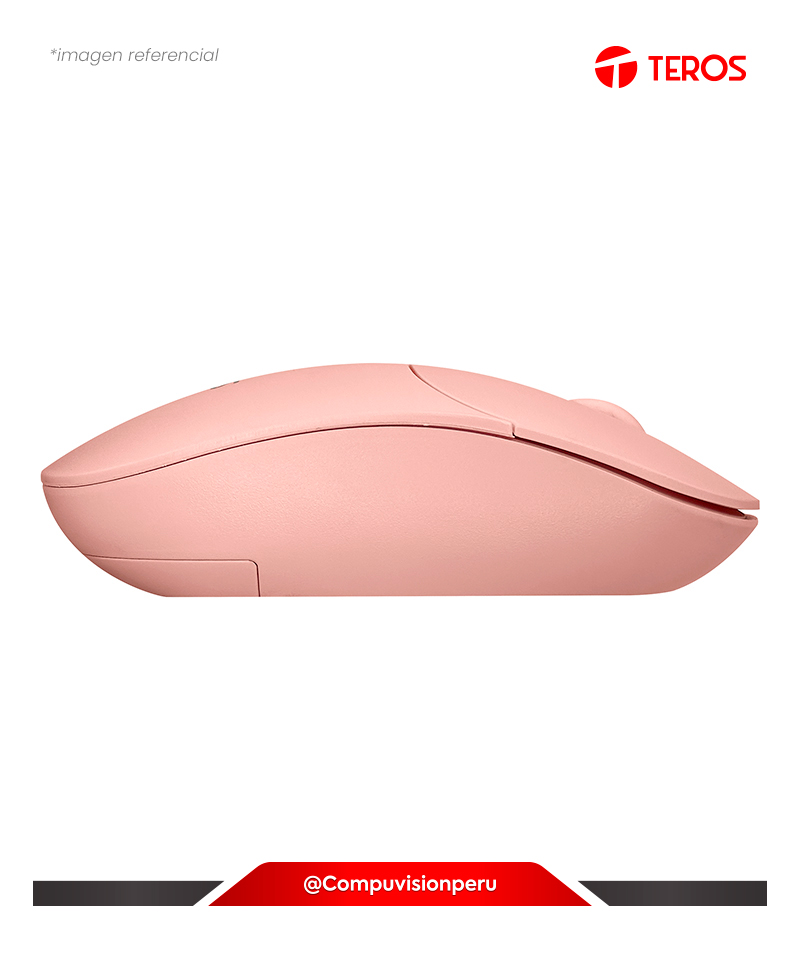 MOUSE TEROS TE-1218S WIRELESS PINK 1000DPI USB