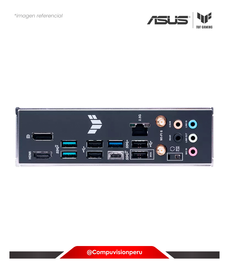 PLACA ASUS TUF GAMING B650EM-PLUS WIFI AM5 AMD B650 DDR5 HDMI DP M.2 SATA 6GB BLUETOOTH USB 20GB M-ATX
