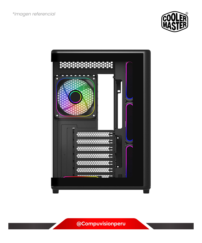 CASE COOLER MASTER ELITE 600 BLACK  S/F 7 COOLER ARGB TEMPERED GLASS SIDE PANEL USB 3.0 USB C ATX