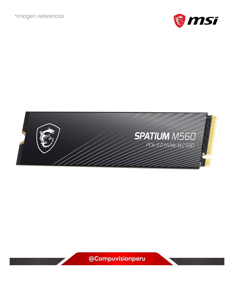 DISCO SOLIDO SSD 1TB MSI SPATIUM M560 PCIE 5.0 NVME M.2 2280 3D NAND S78-440L0F0-P83