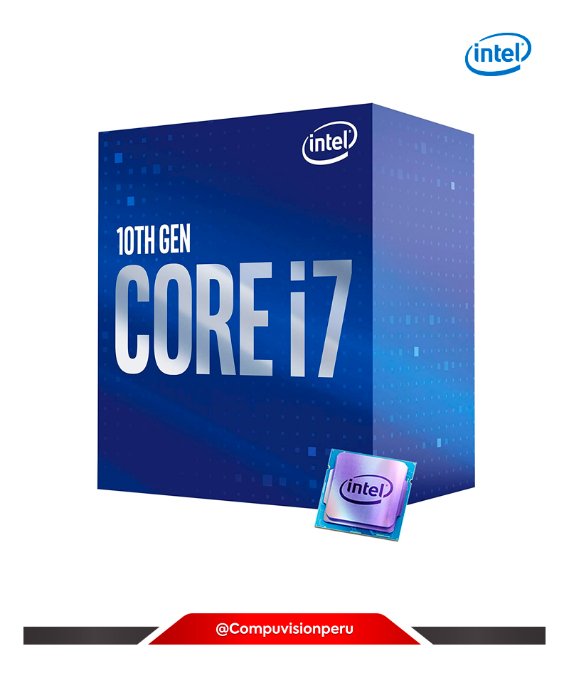 CPU INTEL I7-10700 10TH GENERATION 8/16 THREADS 2.9 GHZ LGA 1200 16 MB 65W  INTEL UHD GRAPHICS 630 TURBO CORE 4.80GHZ