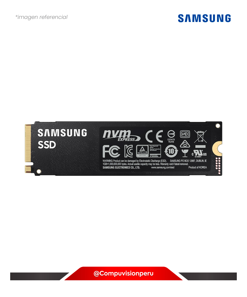 DISCO SOLIDO SSD 1TB SAMSUNG 980 PRO BLISTER M.2 2280 PCI-EXPRESS GEN 4.0 X4, NVME 1.3 V-NAND GSRF MZ-V8P1T0B/AM