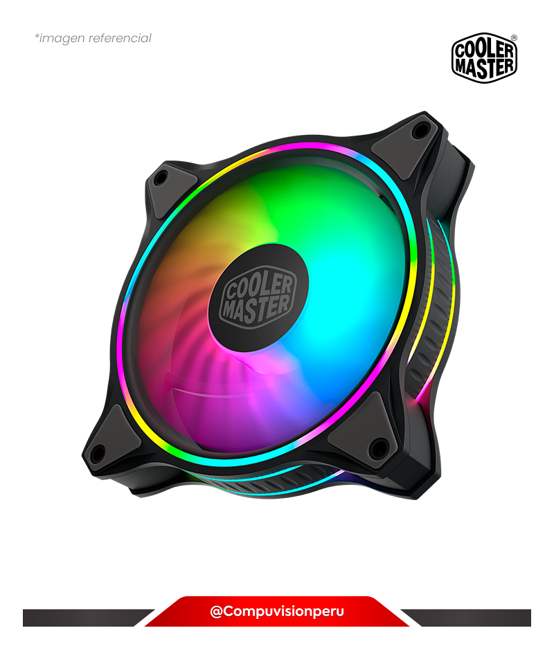 COOLER DE CASE COOLER MASTER MASTERFAN MF120 HALO 3IN1 BLACK EDITION 120*3 ARGB MFL-B2DN-183PA-R1 4719512095393