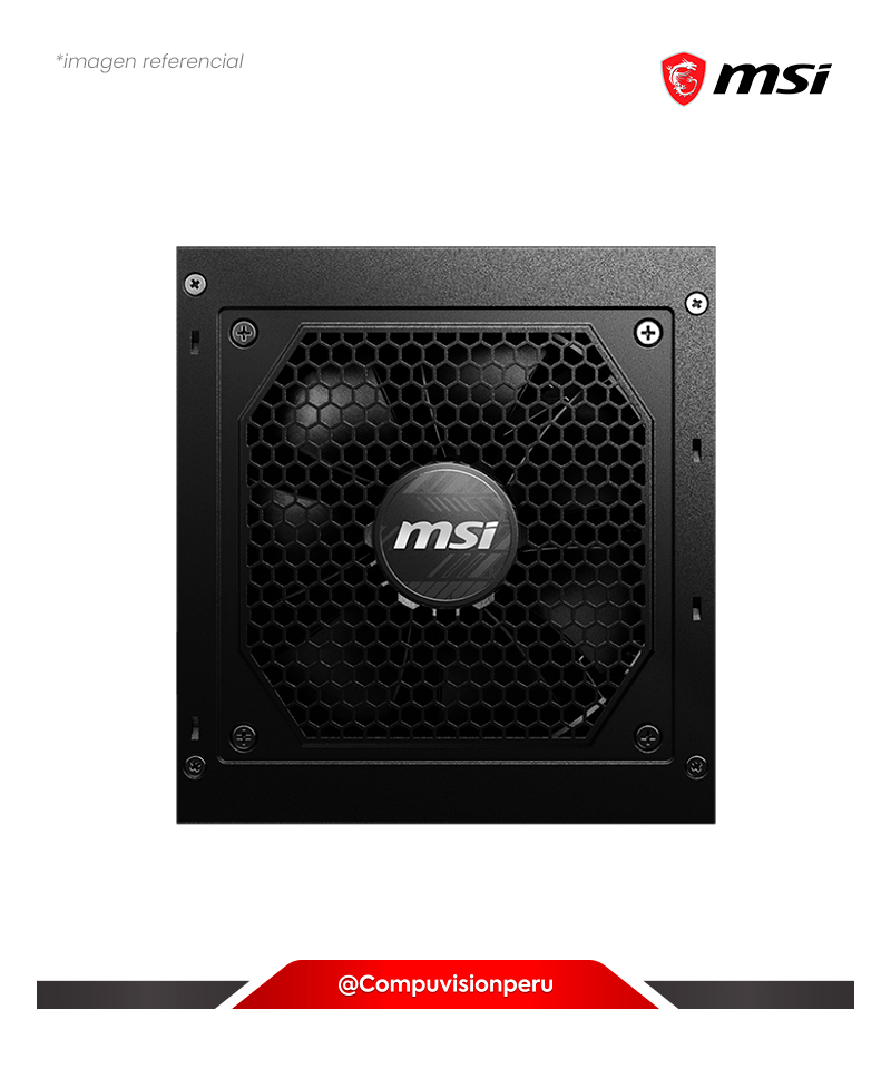 FUENTE 650W MSI MAG A650GL BLACK 80 PLUS GOLD FULL MODULAR ACTIVE PFC