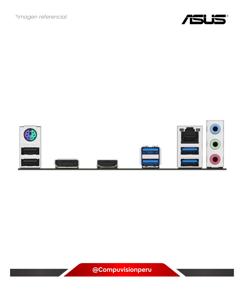 PLACA ASUS PRIME B550M-K ARGB AM4 AMD B550 DDR4 HDMI DP M.2 SATA 6GB USB 3.2 M-ATX