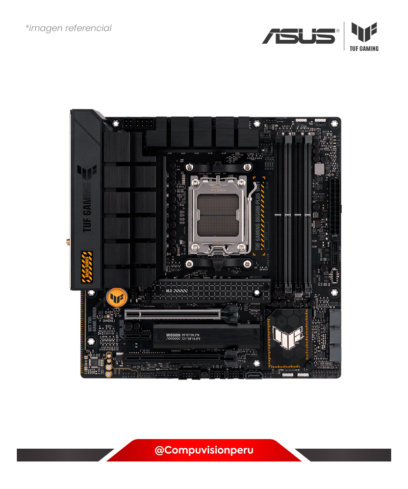 PLACA ASUS TUF GAMING B650M-PLUS WIFI AMD B650 AM5 DDR5 HDMI DP M.2 BLUETOOTH V5.2 USB 3.2 SATA 6GB M-ATX