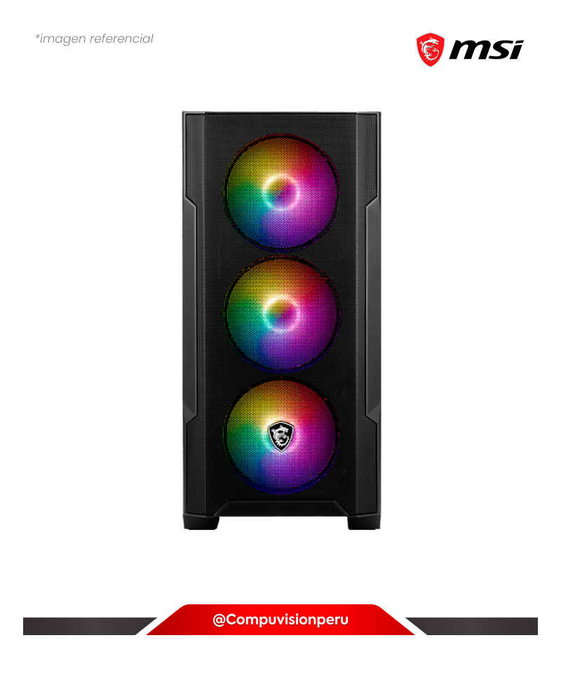 CASE MSI MAG FORGE M100A USB 3.2 GEN 1 TYPE-A AUTO-RGB SHOWROOM ACRYLIC PANEL MICRO ATX TOWER