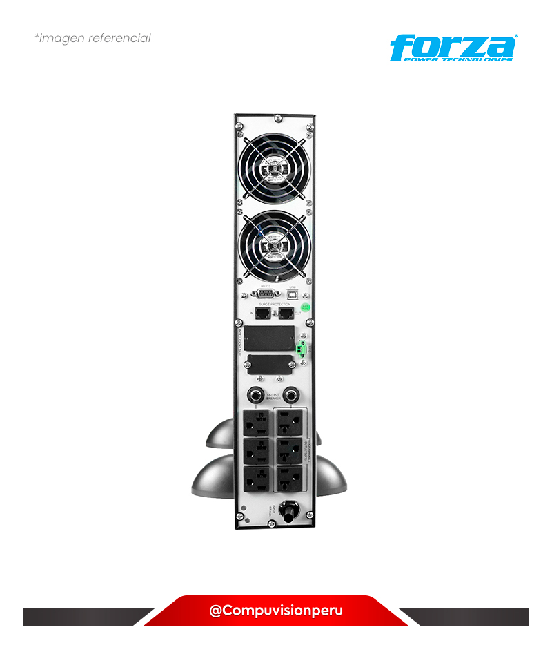 UPS FORZA FDC-3002R 3KVA/2700W 6 SLDS SINUS TORRE/BASTIDOR- 220V
