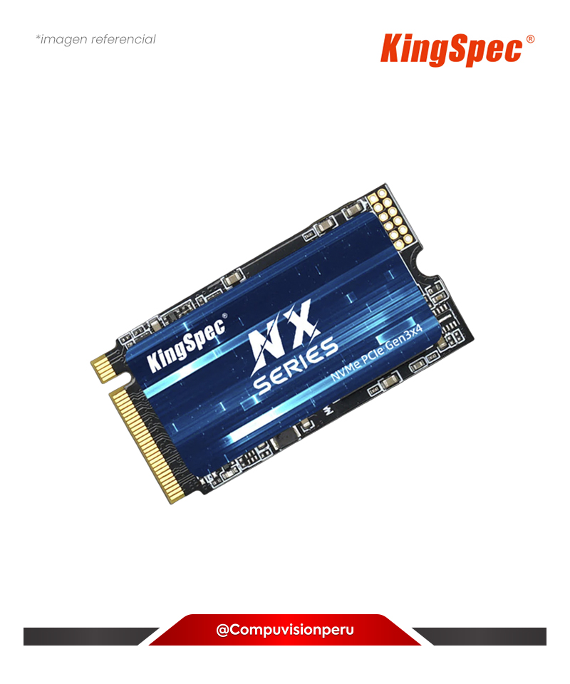 DISCO SOLIDO SSD 1TB KINGSPEC NX M.2 2242 PCIE 3.0 X4 NVME 1.3 HIGH PERFORMANCE NXM-1TB