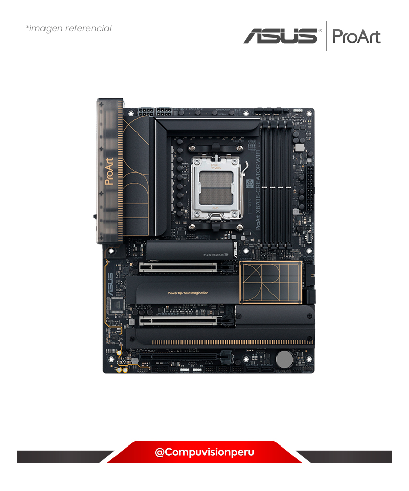 PLACA ASUS PROART X870E-CREATOR WIFI AMD X870E AM5 DDR5 HDMI DP USB4 SATA III BLUETOOTH V5.4 ATX