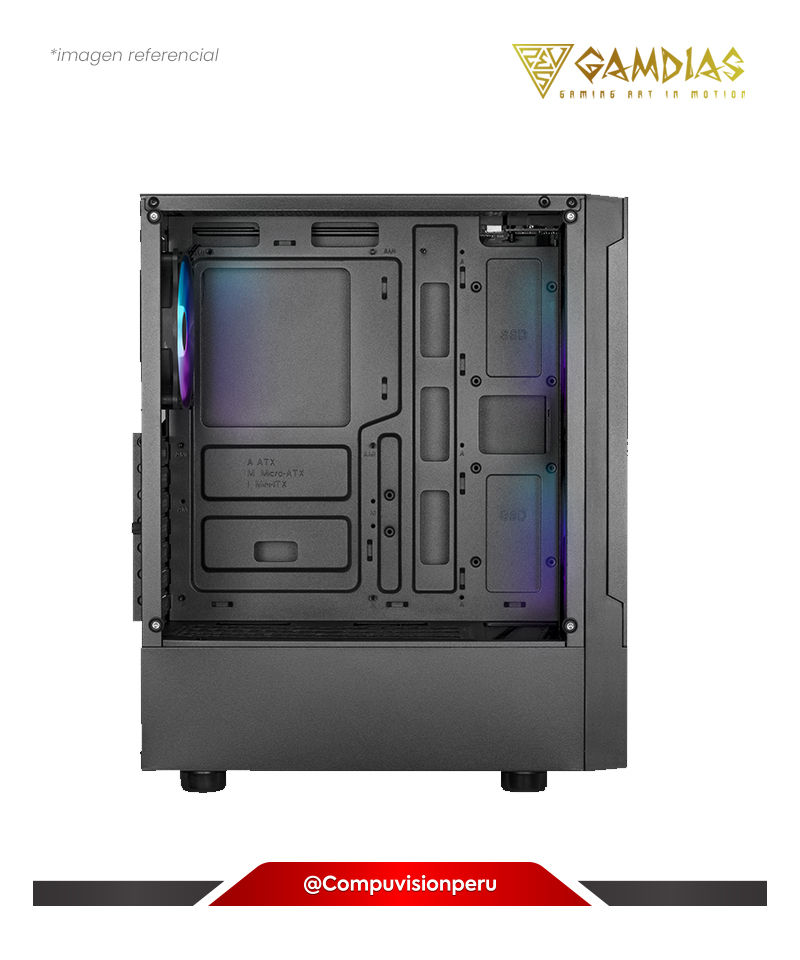 CASE GAMDIAS TALOS M3 BLACK MESH ELITE 3 FANS S/FUENTE 16333-02943-30000-G