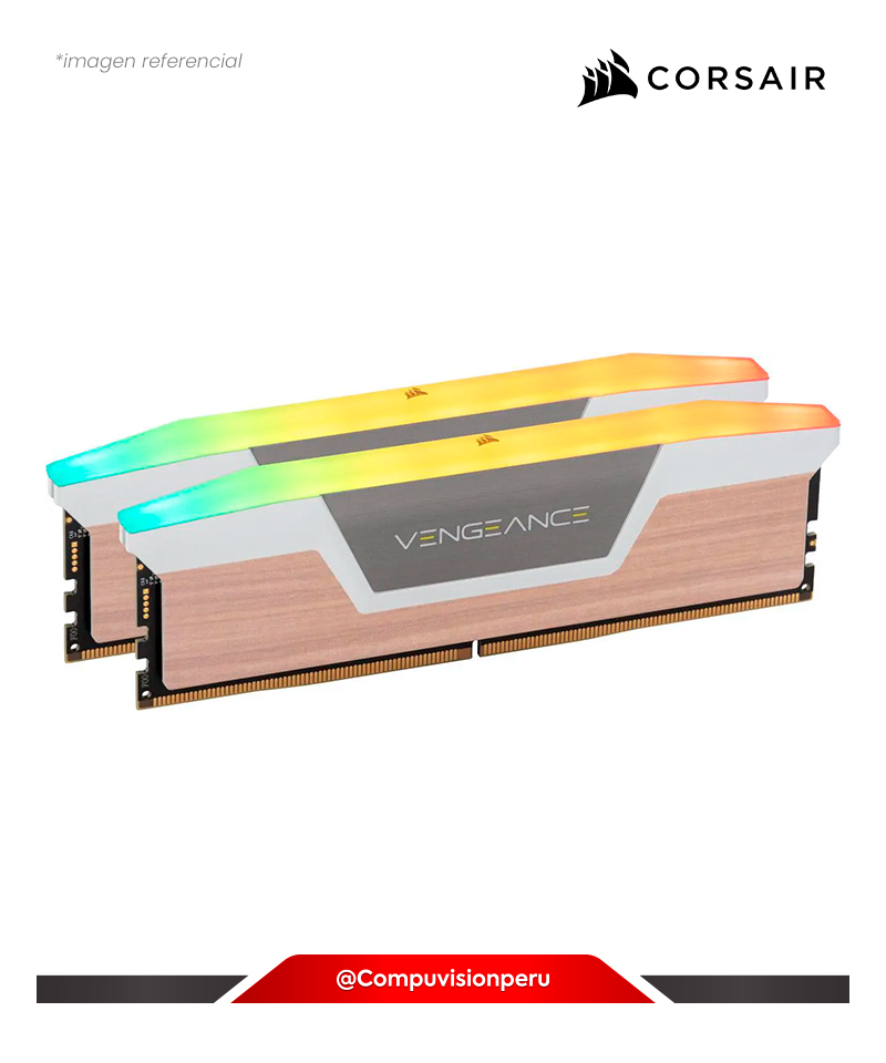 MEMORIA 32GB (16*2) DDR5 BUS 6000MHZ CORSAIR VENGEANCE RGB WOOD CL36 1.35V AMD EXPO INTEL XMP CMH32GX5M2E6000Z36WGWL