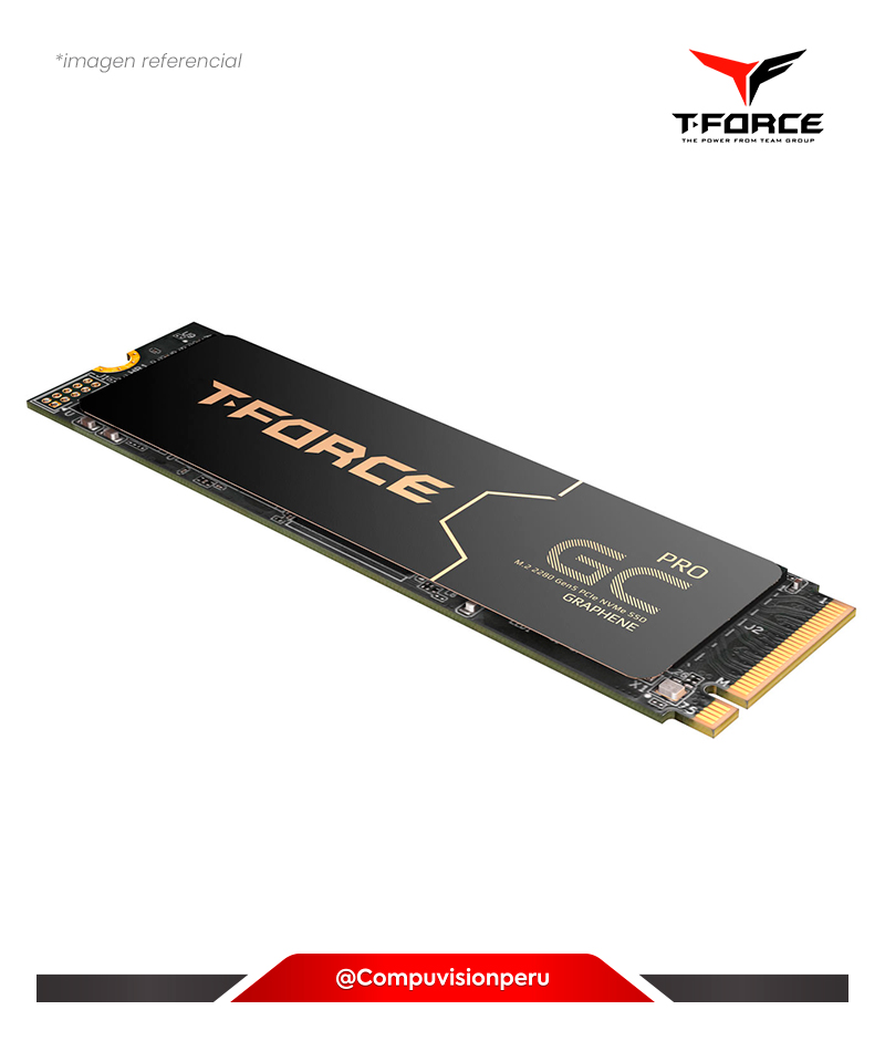 DISCO SOLIDO SSD 4TB TEAM GROUP T-FORCE GC PRO M.2 2280 PCIE GEN 5.0X4 WITH DRAM CACHE WITH NVME 2.0 3D NAND TM8FFL004T0C129