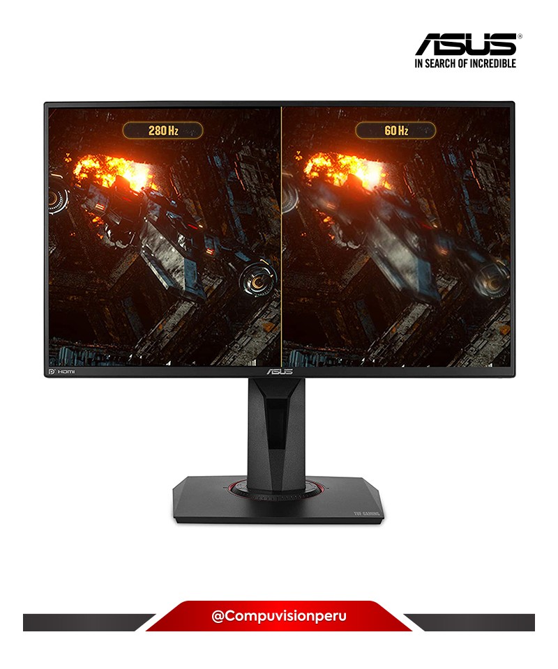 MONITOR 24.5 IPS ASUS TUF GAMING VG259QM 144HZ 1MS G-SYNC COMPATIBLE 1080P