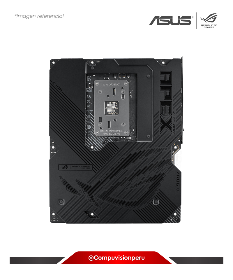PLACA ASUS ROG CROSSHAIR X870E APEX AMD X870E AM5 DDR5 HDMI DP USB4 M.2 SATA III WIFI 7  BLUETOOTH V5.4 ATX