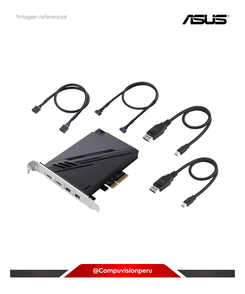ACCESORIO ASUS THUNDERBOLTEX 4 CON CONTROLADOR INTEL THUNDERBOLT 4 JHL 8540 2 PUERTOS USB TIPO C DP 1.4