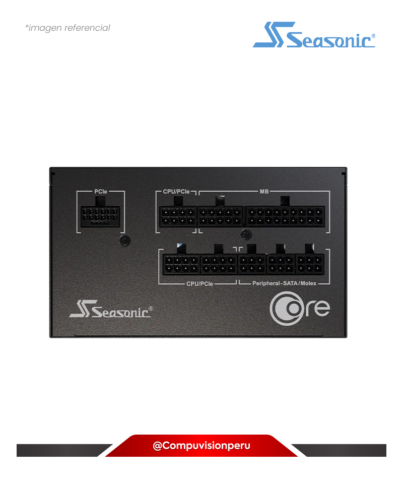 FUENTE 850W SEASONIC CORE GX ATX 3.1 80 PLUS GOLD PCIE 5.1 FULL MODULAR SRP-CGX851-A5A32SF