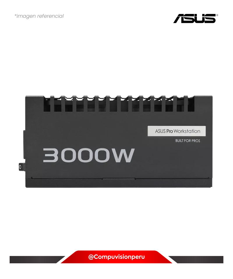 FUENTE 3000W ASUS PRO WS 3000W PLATINUM ATX12V ATX 3.1 80 PLUS PLATINUM ROHS FULL MODULAR ASUS-PRO-WS-3000P